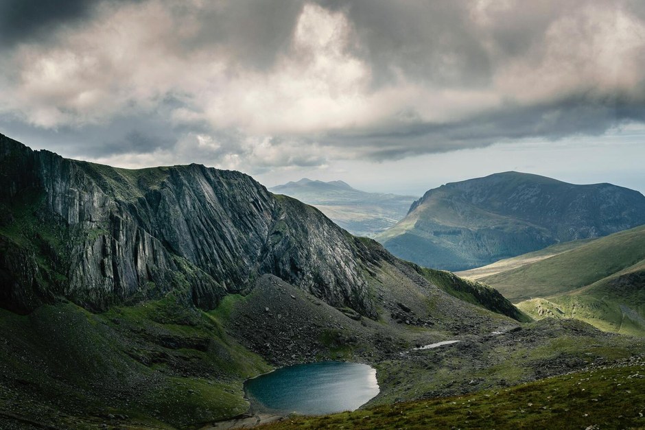 Mountain landscape by a lake